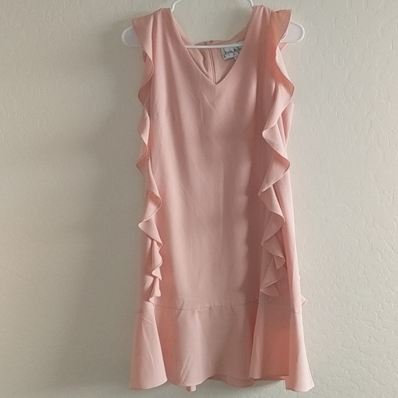 Nicole Miller Dresses & Skirts - Nicole Miller Studio Pink Ruffle Minidress